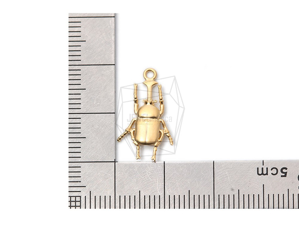 PDT-2231-MG【2個入り】スカラブペンダント,Scarab Pendant/13mm X 18mm 5枚目の画像