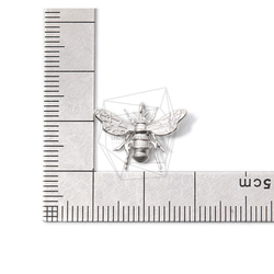 PDT-2232-MR【2個入り】ハニービーペンダント,Honey Bee Pendant/14mm x 19mm 5枚目の画像