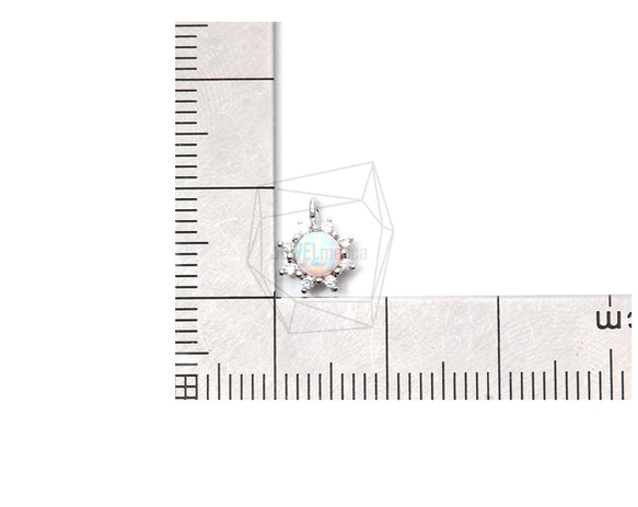 PDT-2235-R [2件]太陽蛋白石吊墜，太陽蛋白石吊墜 第5張的照片