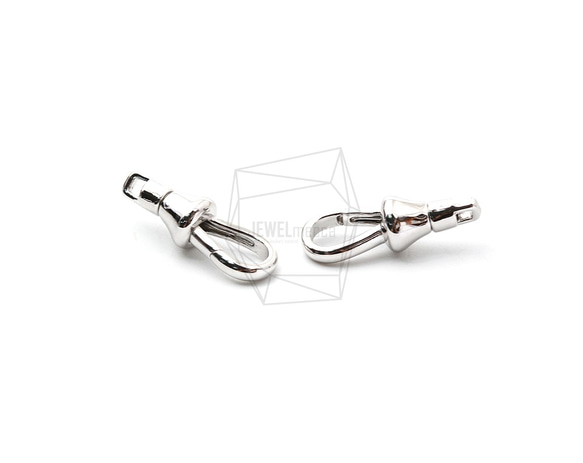 PDT-2266-R【2個入り】クラスプロックペンダント,Clasp Lock Pendant/8mm x 14mm 3枚目の画像