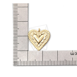 PDT-2267-MG [2件]雙心形吊墜 第5張的照片