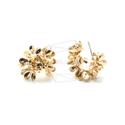 ERG-1294-G [2 pieces] Multi Round Flower 耳環，Multi Round flower 第2張的照片