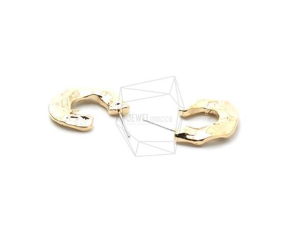 ERG-1295-G [2件] L型錘形耳環，L型錘形耳釘 第3張的照片