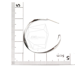 ERG-1297-R【2個入り】ツイストLシェイプピアス,Twist L shape post Earring 5枚目の画像