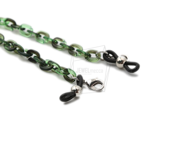 CHN-019-G【1個入り】アクリルチェーン,マスクチェーン,acrylic chain for glasses 4枚目の画像