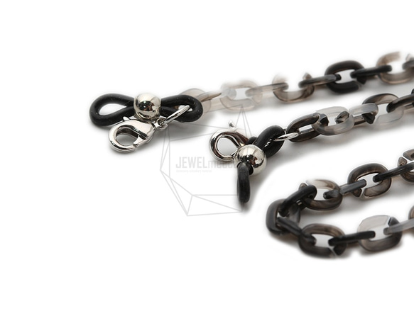 CHN-022-G【1個入り】アクリルチェーン,マスクチェーン,acrylic chain for glasses 2枚目の画像