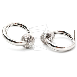 ERG-1300-R【2個入り】 スプリングラウンドピアス/spring round Post Earring 3枚目の画像