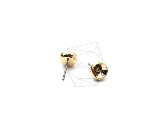 ERG-1302-G [4個]圓杯耳環，圓杯耳環 第3張的照片