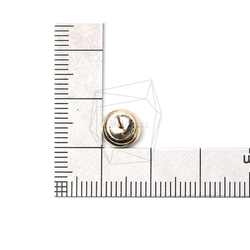 ERG-1302-G [4個]圓杯耳環，圓杯耳環 第5張的照片