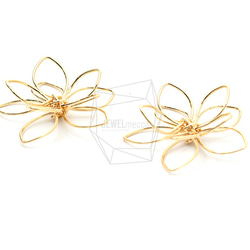 PDT-2286-G 【2件】五瓣花吊墜 第2張的照片