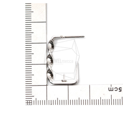 ERG-1311-R [2件]扭曲L形耳環 第5張的照片