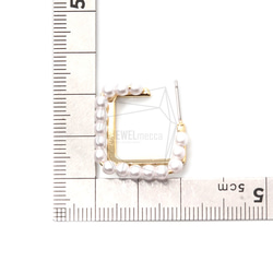 ERG-1315-G [2件]珍珠L形後耳環 第5張的照片