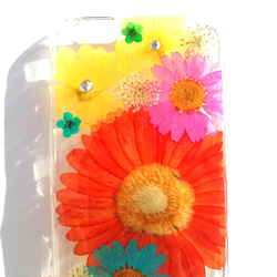 iPhone6​​Plus，6splus case，“橙色非洲菊” 第2張的照片