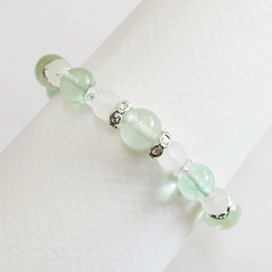 -Prehnite&Fluoriteブレスレット- 4枚目の画像