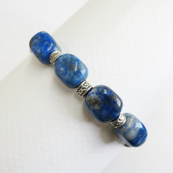 ‐Lapis-lazuliマクラメブレスレット‐ 5枚目の画像