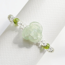 -Prehnite&Peridotブレスレット- 5枚目の画像