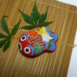 猫だって端午の節句 こいのぼりに乗った猫 江戸縮緬 その他置物 ねこ