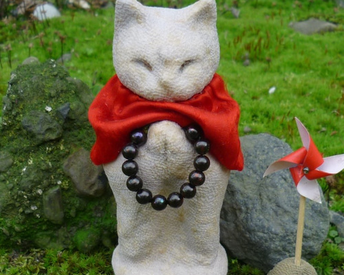 ねこ地蔵　合掌　白猫 0_0e449a3f5f6f274b0b9fe775dc76