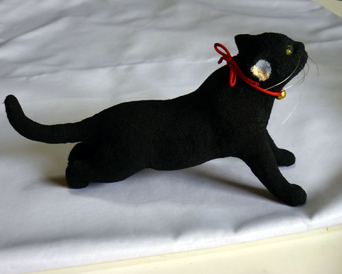 立ち伸びする黒猫 その他人形 ねこ工房ふぉれすと 通販 271956