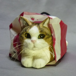 A様オーダー品 紙袋に飛び込む猫さん その他人形 ねこ工房ふぉれすと 