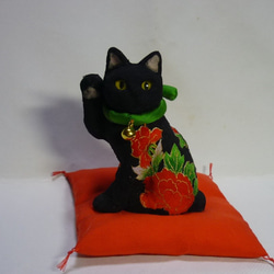 猫だって端午の節句 こいのぼりに乗った猫 江戸縮緬 その他置物 ねこ