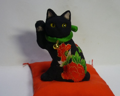 黒い招き猫 4体セット 0_a7f17b66b944dee3ed39eda5b3ee