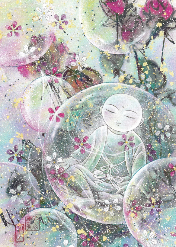 工房 月の詩「お地蔵さま ポストカード10枚セット」 ポストカード 工房