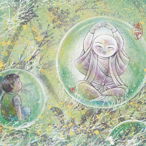 工房 月の詩「お地蔵さま ポストカード10枚セット」 ポストカード 工房