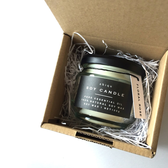 【シトロネラの香り】100%natural essential oil & soy candle 2枚目の画像