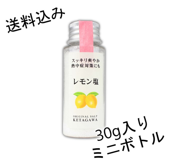 【送料込み】【無添加】レモン塩 持ち運び便利ミニボトル 1枚目の画像