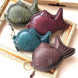 (たい焼き) 鯛魚燒 - 造型零錢包 皮革手作 原味 第1張的照片