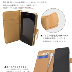 ブラック ヒゲ 眼鏡 手帳型 スマホケース ほぼ全機種対応 Xperia iPhone 最新 ケース 3枚目の画像