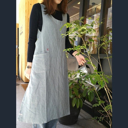 日本製 kapoc タバード カポック 麻 リネン エプロン おしゃれ TB-001