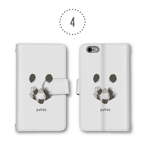 familiar 手帳型スマホケース クマと犬刺繍 familiar 手帳型スマホケース クマと犬刺繍 familiar 手帳型