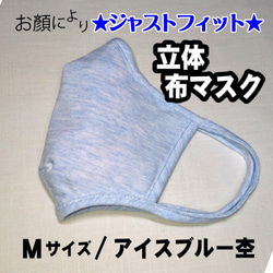 【Mサイズ／全５カラー】顔にジャストフィット！現役看護師さんの声を活かした立体布マスク 3枚目の画像