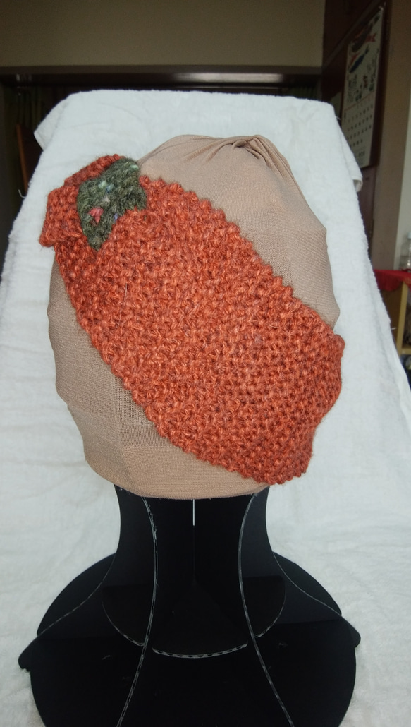 三つ編みヘアバンド(秋冬物)棒針編み 2枚目の画像
