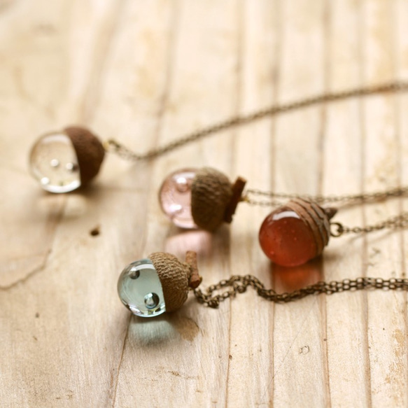 A drop of dream /Acorn necklace 第6張的照片