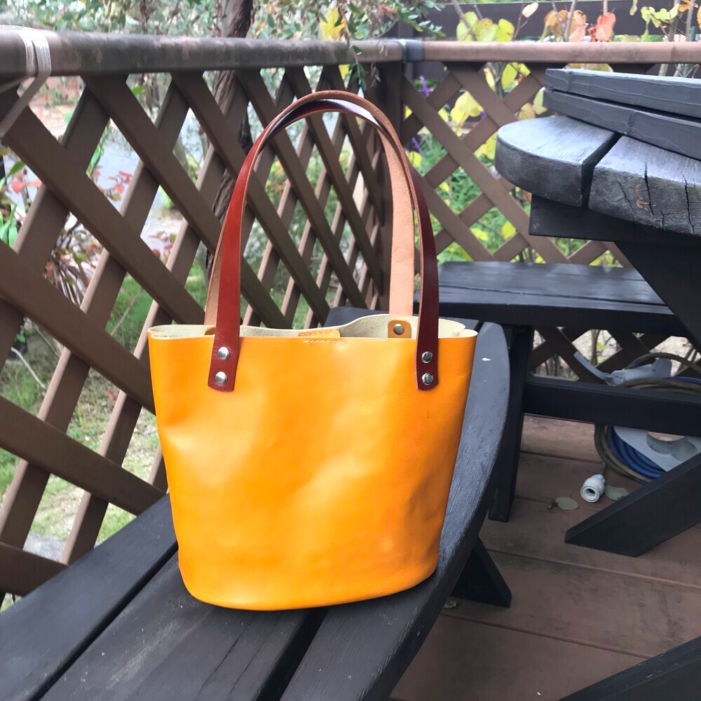 ⭐️本革トート⭐️ ハンドメイド レザートートバッグ（小