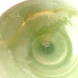 黄緑色ガラス釉大鉢 2枚目の画像