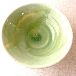 黄緑色ガラス釉大鉢 4枚目の画像