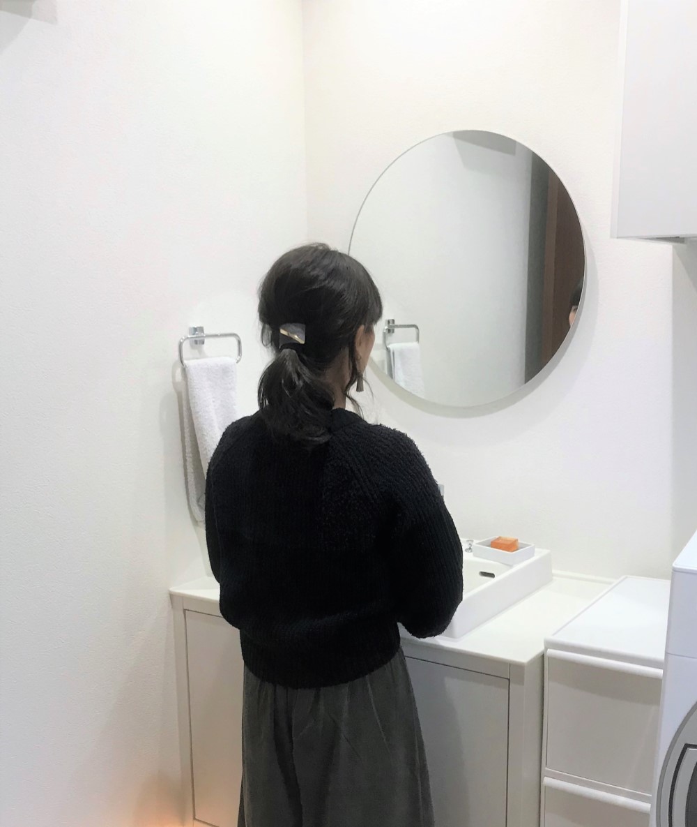 【受注生産】ウォールミラー 600Φ/まるい鏡  国産素材 鏡 高品質 壁掛けミラー