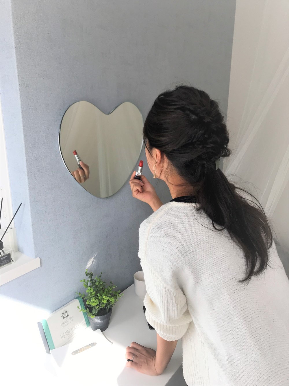 t328iさま専用ページ♡ カントリーハート　壁掛けミラー