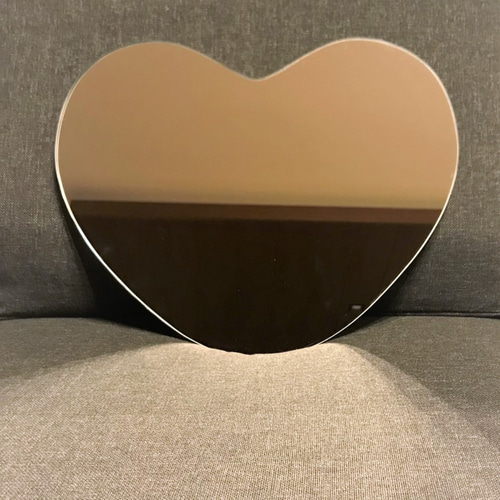 受注生産】ウォールミラー / ハートの鏡 国産素材 鏡 高品質 壁掛け