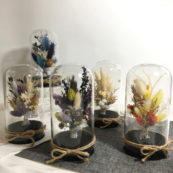 【奇比植作】（白色系）經典宇宙星空瓶6.5X13 - 乾燥花/禮品/客製 第5張的照片