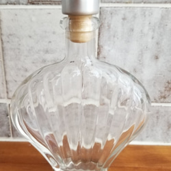 シェルボトル【shell bottle】高さ150ｍｍ×横125ｍｍとってもかわいい貝型の容器　コルク栓 付き 1枚目の画像