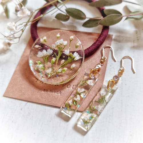 涼し気ひまわり ハート型レジンヘアゴム 涼し気ひまわり ハート型レジンヘアゴム 涼し気ひまわり ハート型