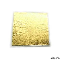 金箔4号 20x20cm 23金 94.43%ゴールド（素材 1枚） 1枚目の画像
