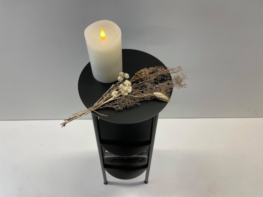 アイアンシェルフ『 Apollo / ブラック 』｜スキマ空間をおしゃれに演出する円形シェルフ｜送料無料