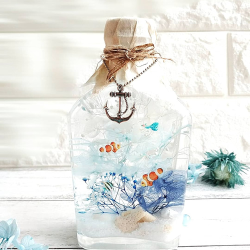 受注生産》海のハーバリウム 水族館 夏のインテリア 父の日 プレゼント