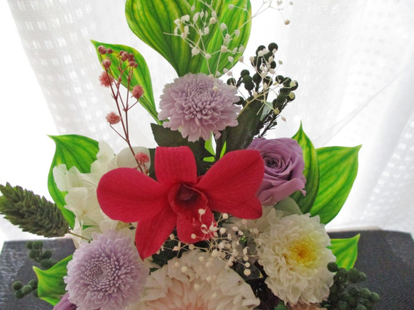 プリザーブドフラワー仏花　　お仏壇花　　花器活けお供え花  　 4枚目の画像